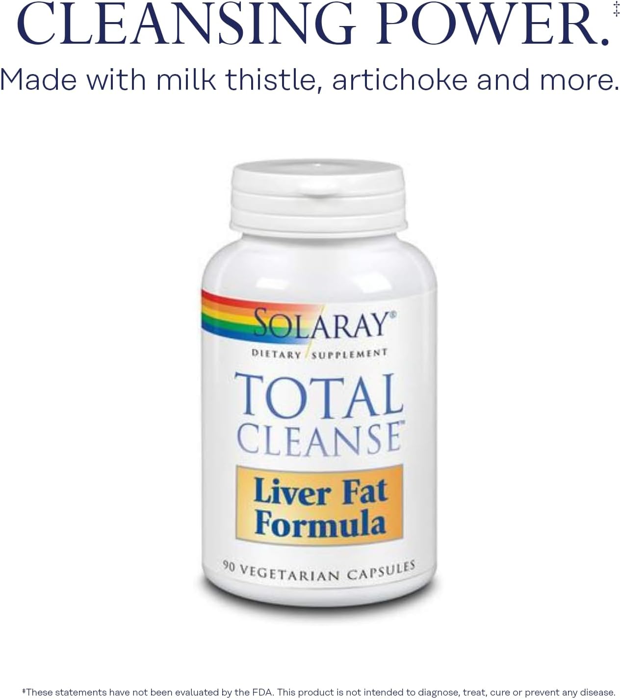 SOLARAY Total Cleanse Liver Fat Formula, Veg Caps, 90ct - görsel 3