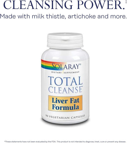 SOLARAY Total Cleanse Liver Fat Formula, Veg Caps, 90ct