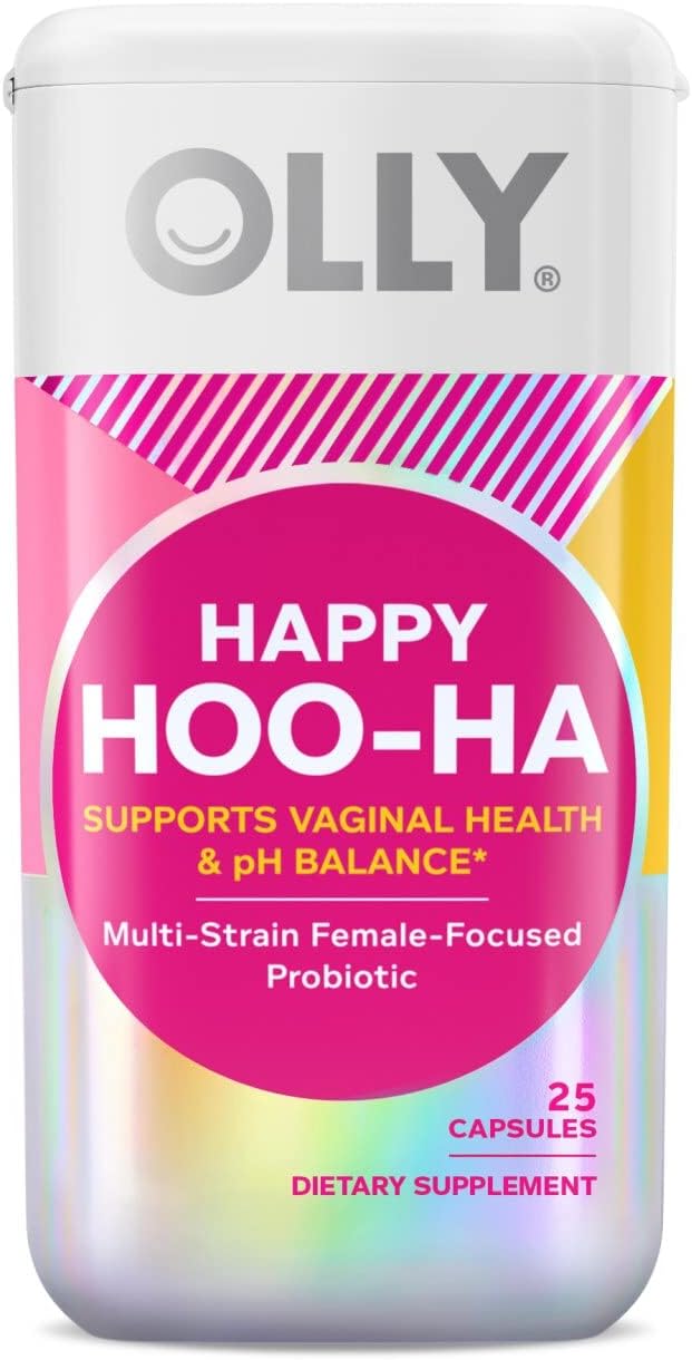 OLLY Happy Hoo-Ha Probiotic for Women, 25 Capsules - görsel 1