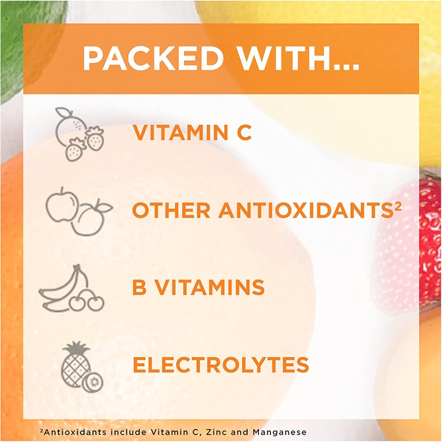 Emergen-C 1000mg Vitamin C Powder, Strawberry Kiwi Flavour, Antioxidants, B Vitamins and Electrolytes, 30 Sachets (Pack of 2) - görsel 6