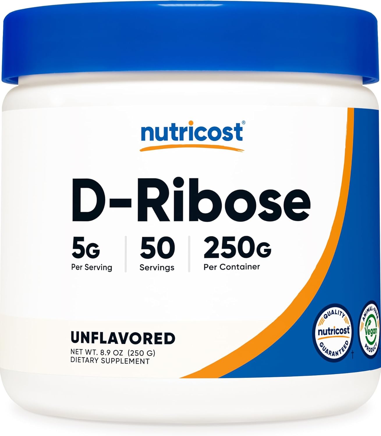 Nutricost D-Ribose Powder (250g) - 100% Pure - görsel 1