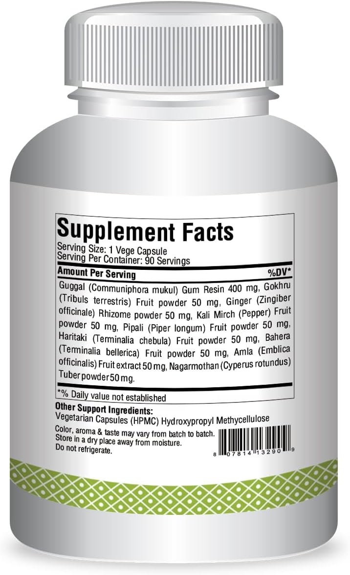 Herbsforever Gokshuradi Guggul – Ayurvedic Kidney & Urinary Support – 90 Veg Capsules - görsel 2