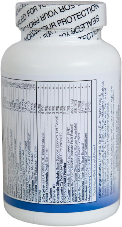 KIDS MIGHTY-MULTI (120 Tablets) – Chewable Multivitamin – Purest Non-GM Ingredients, No Sugar or Artificial Ingredients – Naturally Sweetened with Xylitol & Stevia Leaf Extract – Suitable for Adults