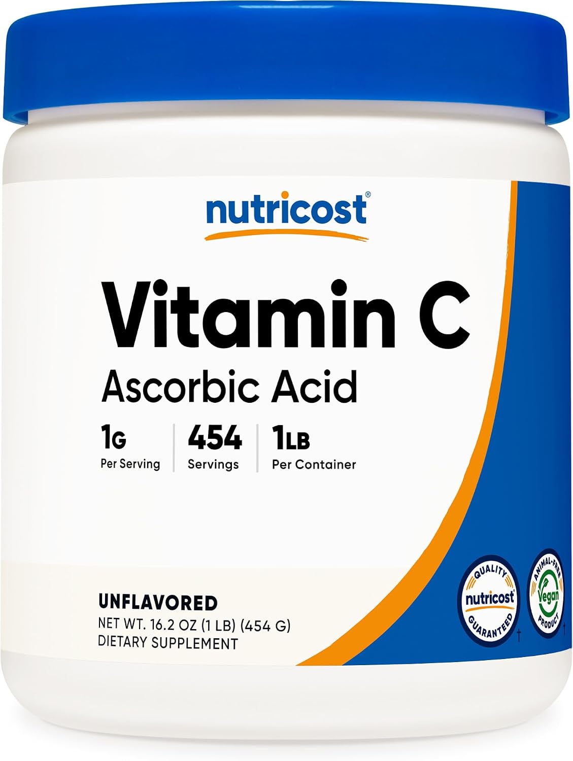 Nutricost Ascorbic Acid Powder (Vitamin C) 0.5 lb (227 g) - görsel 6