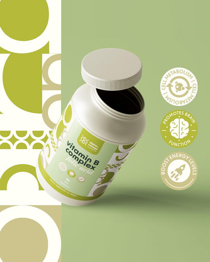 Alpha & Omega Nutrition Vitamin B Complex + Folic Acid – 60 Tablets