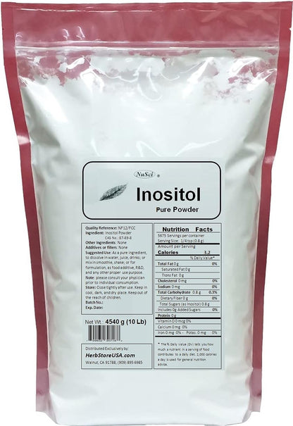 NuSci Inositol Bulk Pure Powder 1000g NF12 & FCC Quality Standard