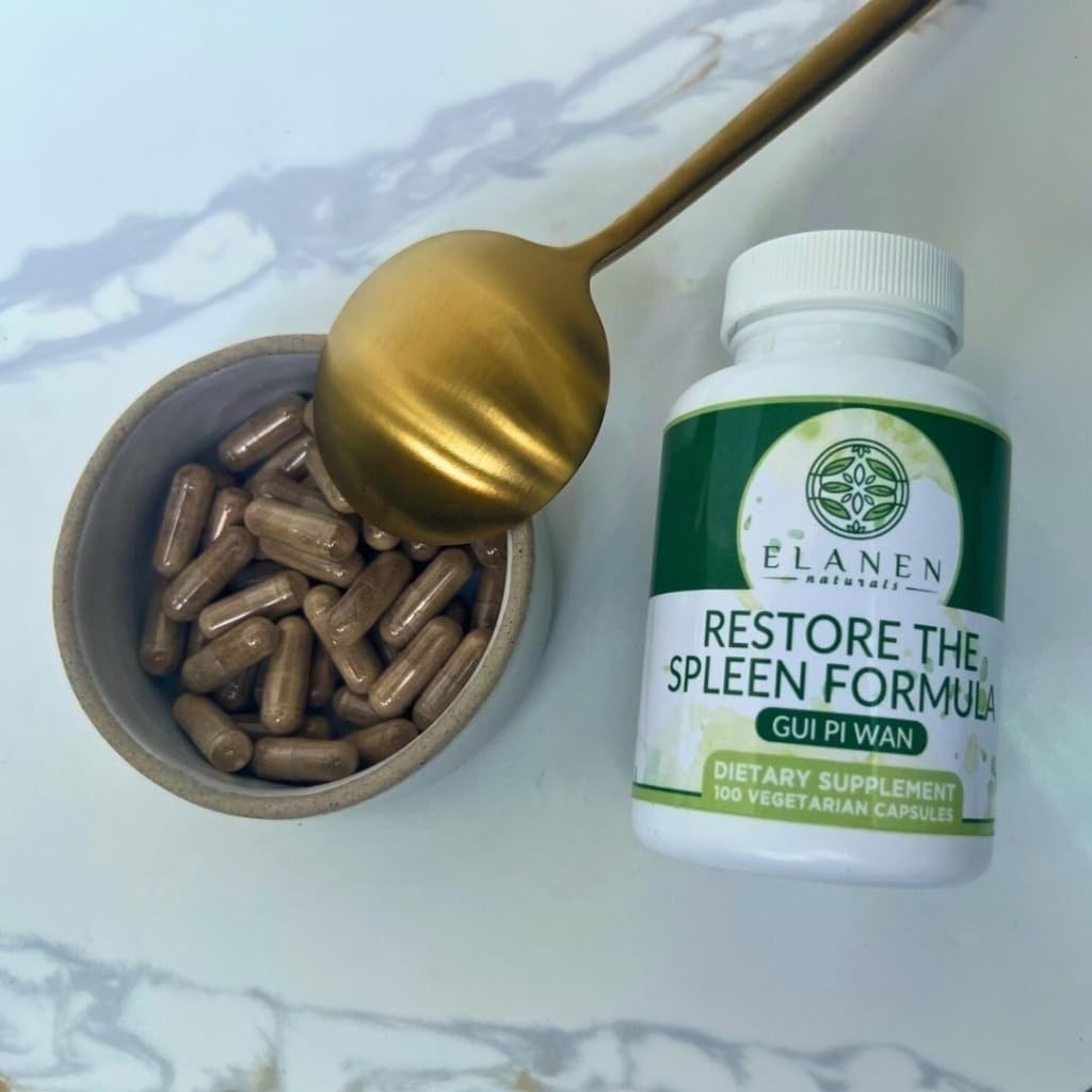 Elenan Naturals GUI Pi Wan - Third-Party Tested Traditional Chinese Herbal Supplement - 100 Vegetable Capsules - görsel 8