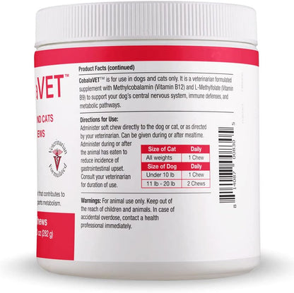CobalaVet Vitamin B12 & B9 for Small Dogs & Cats – Supports Nervous System, Brain Function, Immune Defences & Cell Growth – Blood Cell Formation – Metabolic Pathway – 60 ml Liquid