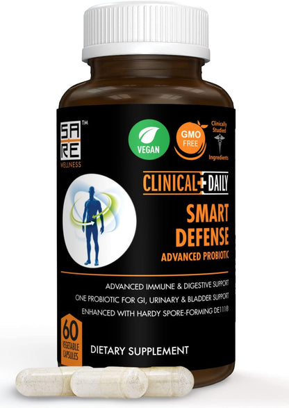 Clinical Daily Smart Defence Mega Spore Probiotic (60 Vegan Capsules)