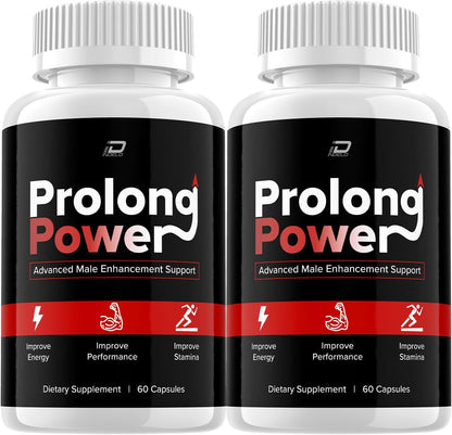 Prolong Power Pills Supplement – All-Natural Support Formula (2 Pack, 120 Capsules)