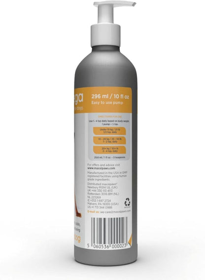 maxxiomega Omega 3, 6 & 9 Oil Supplement – Skin & Coat Support for Dogs, 10 oz