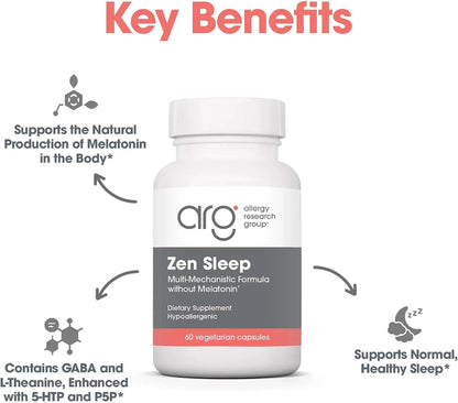Nutricology ZenMind Night-time - GABA & L-Theanine Supplement for Relaxation and Sleep Support