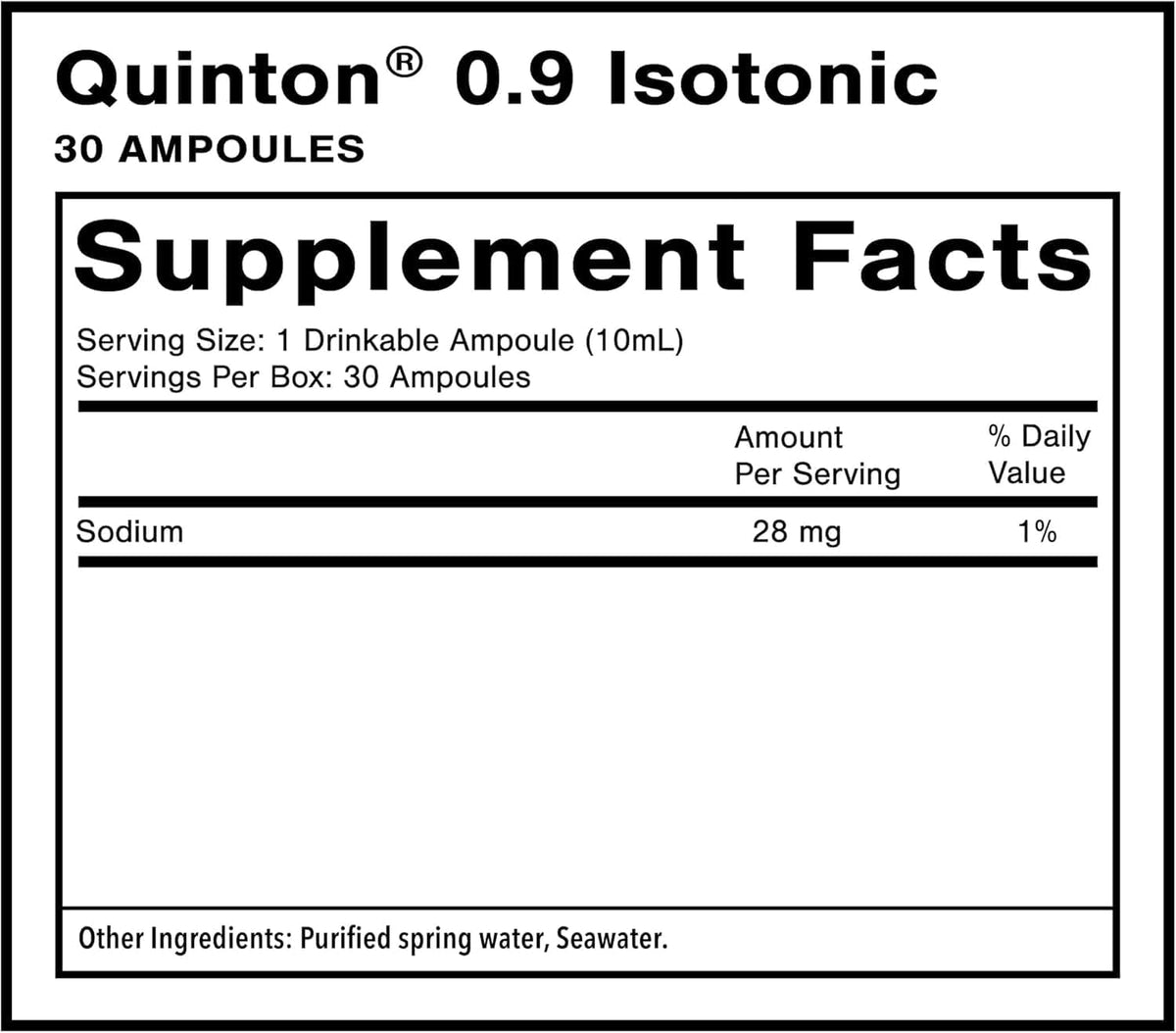 Quicksilver Scientific Original Quinton Isotonic Solution – 30 Single Serve Vials - görsel 2