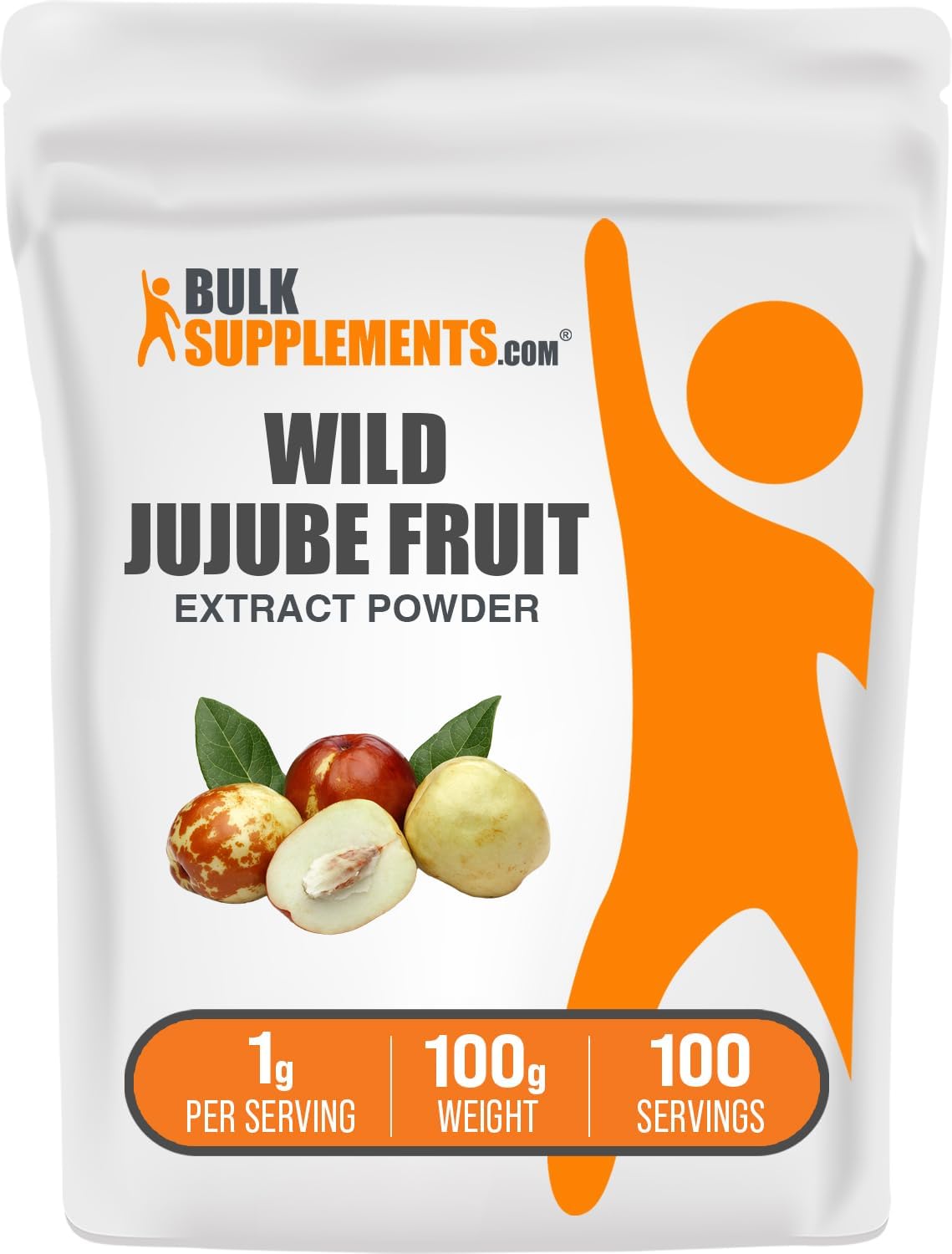 BulkSupplements.com Wild Jujube Extract Powder - Sourced from Jujube Fruit, Herbal Supplement - Gluten-Free, 1g per Serving, 500g - görsel 10