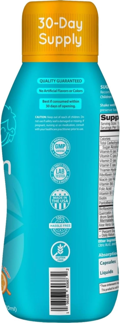 Clear Formulae Sugar Free Liquid Multivitamin for Children – Orange Flavour