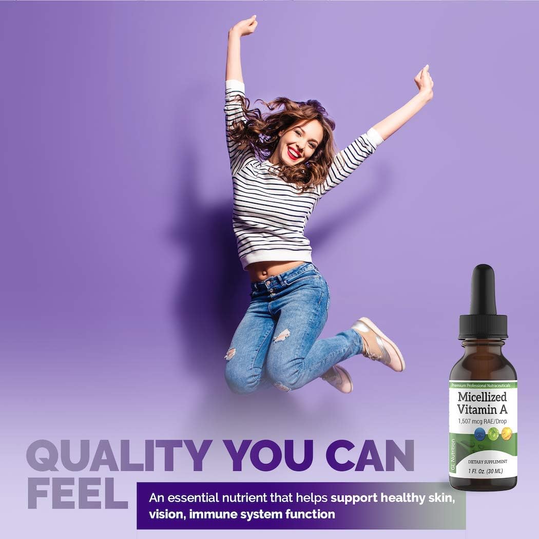 Micellised Vitamin A Drops - Liquid Vitamin A Supplement, 1,507 mcg RAE, 5,025 IU per Drop, 30 ml - görsel 6