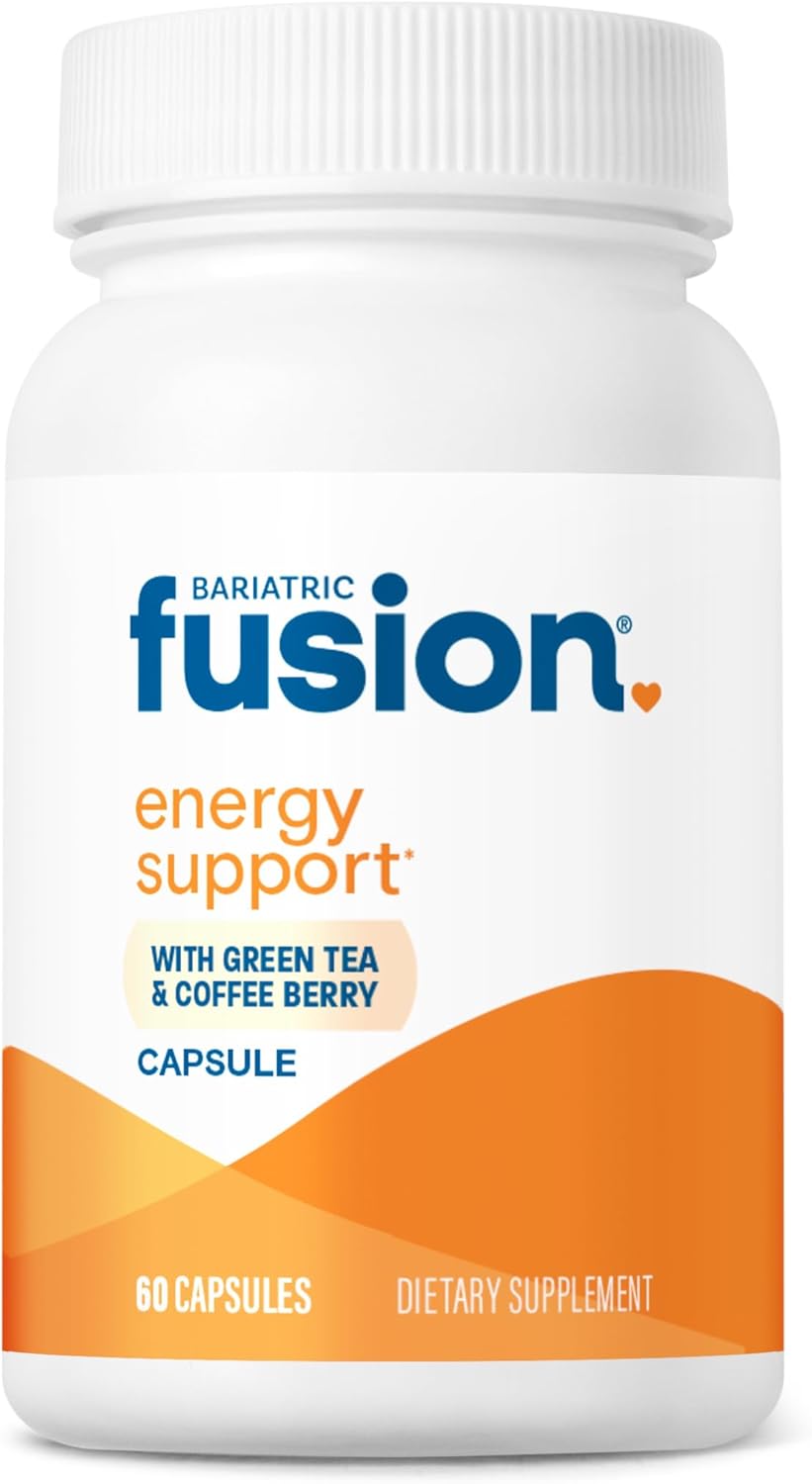 Bariatric Fusion B-Complex with Natural Caffeine – Energy Support for Women and Men – Vegan Capsules – 60 Count - görsel 1