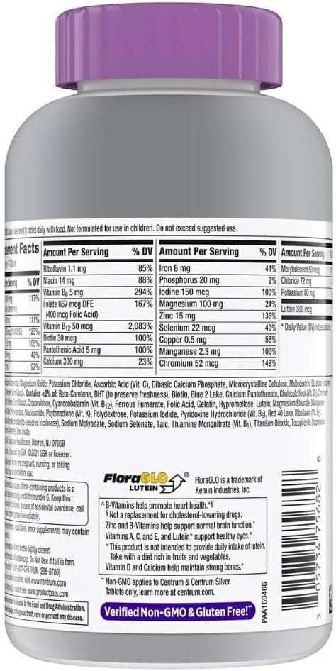Centrum Silver Women 50+ Multivitamin Multimineral 275 Tablets - görsel 2