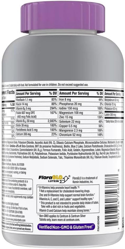 Centrum Silver Women 50+ Multivitamin Multimineral 275 Tablets