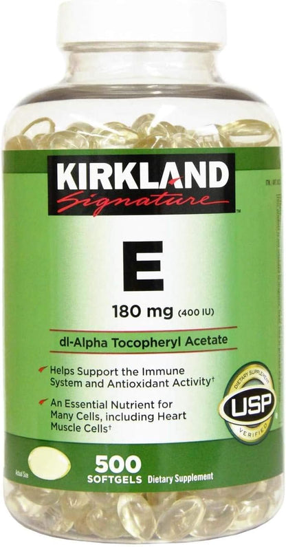 Kirkland Signature Vitamin E 180 mg, 500 Softgels