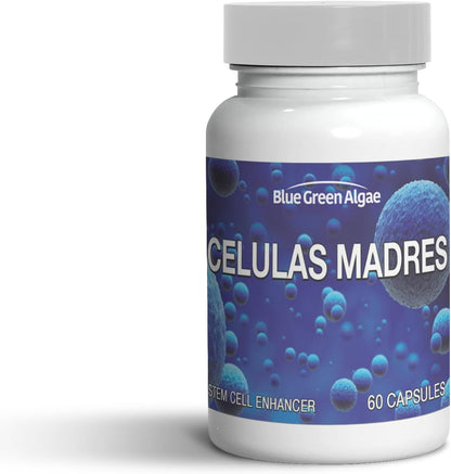 Stem Cell - Celulas Madres Supplement for Anti-Ageing & Longevity, Non-GMO, Gluten-Free, Vegetarian Capsules, 60 Count