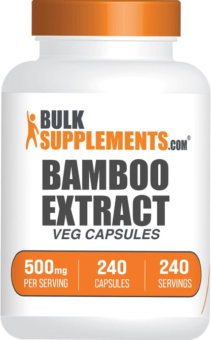 BulkSupplements.com Bamboo Extract Capsules - 240 Capsules (Pack of 1)