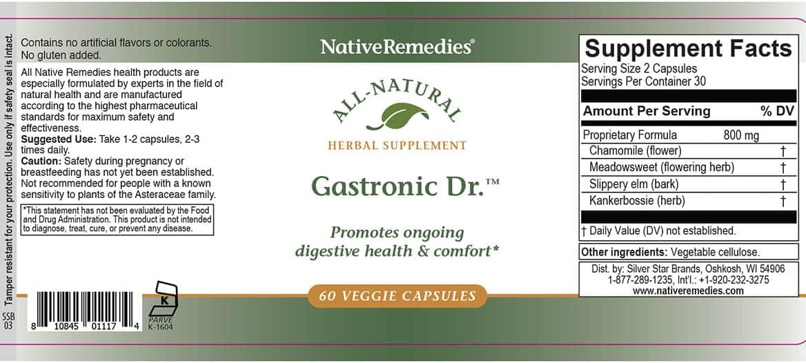 NativeRemedies Gastronic Dr. Veggie Cap 2 Pack - görsel 3
