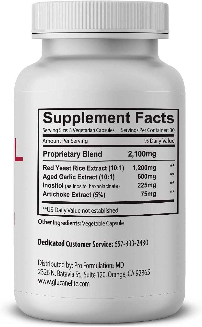 Pro Formulations MD Cholesterol Elite – Dual Action Cholesterol Support with Red Yeast Rice & Aged Garlic – 90 Veggie Caps - görsel 2