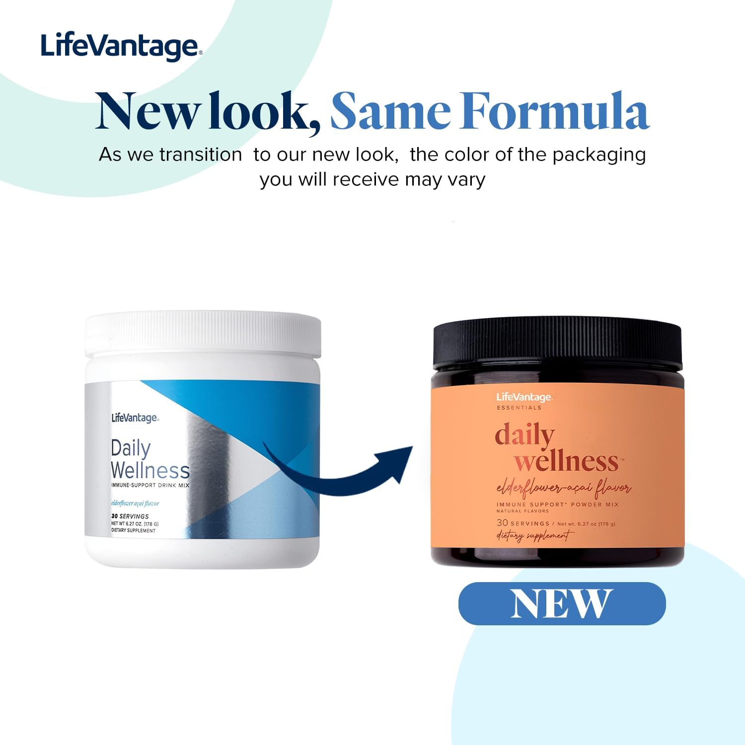 LifeVantage Daily Wellness Immune Support Drink Mix, Elderflower & Acai, 30 Servings - görsel 2