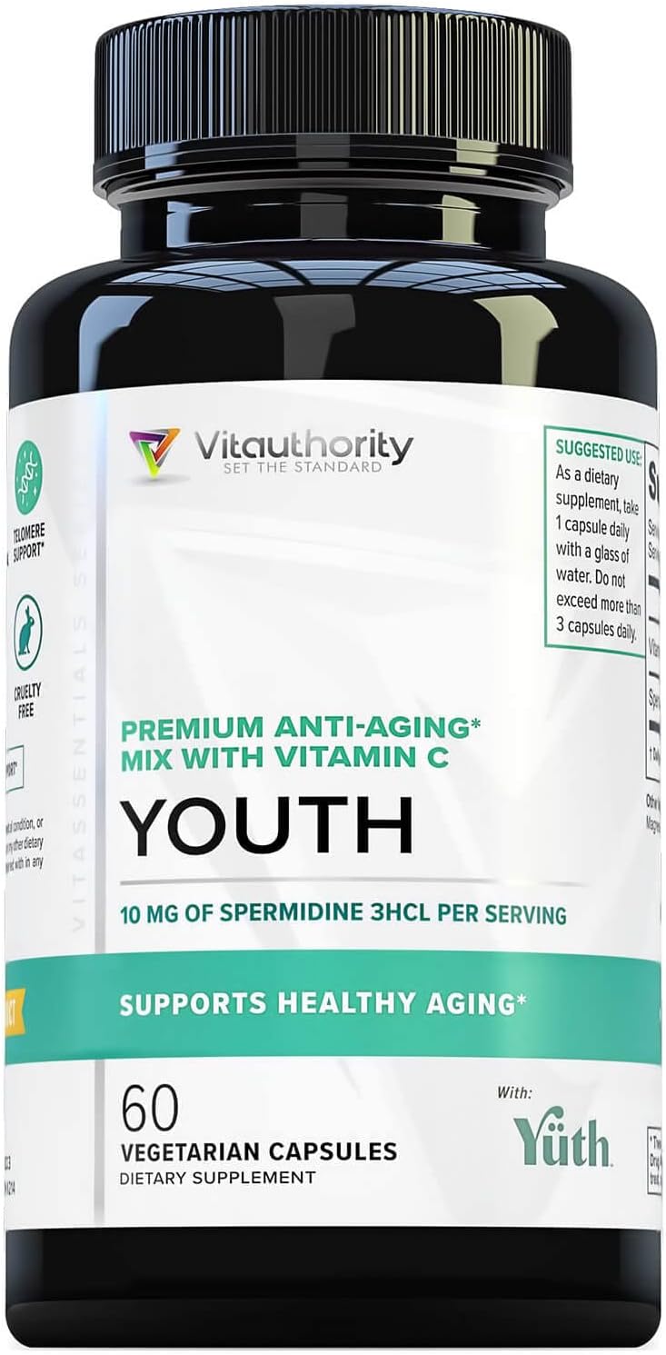 Vitauthority Enhanced Absorption Pure Spermidine Supplement - 99% Standardised Spermidine 3HCl, 60 Servings - görsel 1