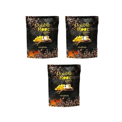 Double Root Coffee Arabica Cafe Energy Support - 3 Packs (18 Sachets)