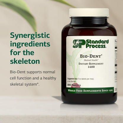 Standard Process Bio-Dent – Skeletal Health Food Supplement, 800 Tablets