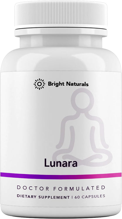 Lunara - Doctor-Formulated Menopause Supplement for Women - Hot Flushes, Hormonal Balance, Mood & Sleep Support - 30-Day Supply