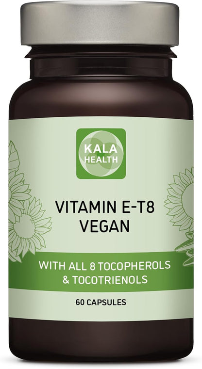 Unique Vegan Formula with All 8 Tocopherols and Tocotrienols Vitamin E – No PAHs, Heavy Metals, Contaminants, or Preservatives – Certified Sustainable – Hair, Scars, and Skin (60 Soft gel capsule Capsules)