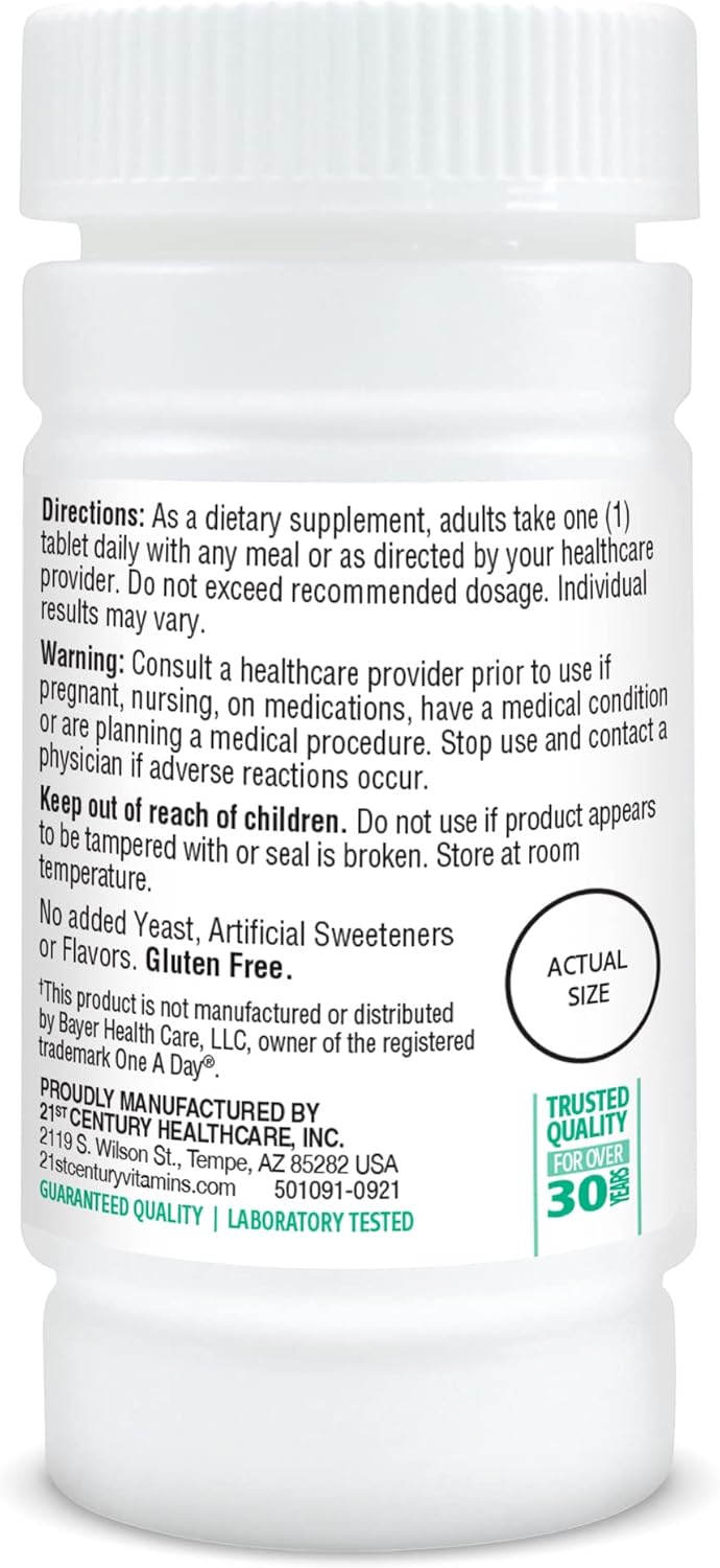 21st Century One Daily Essential Tablets, 100 Tablets - görsel 5