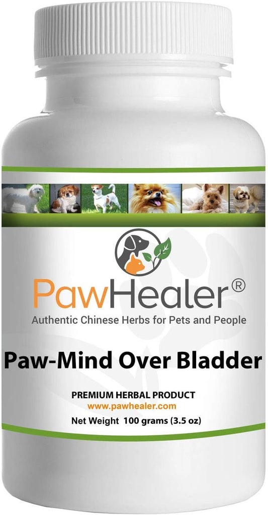 Dog Urinary Incontinence - Paw Mind Over Bladder - Herbal Remedy for Dogs with Leaky Bladder - 100g Powder
