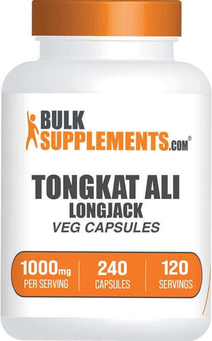 BulkSupplements Longjack Extract Capsules - Tongkat Ali, 120 Veg Capsules
