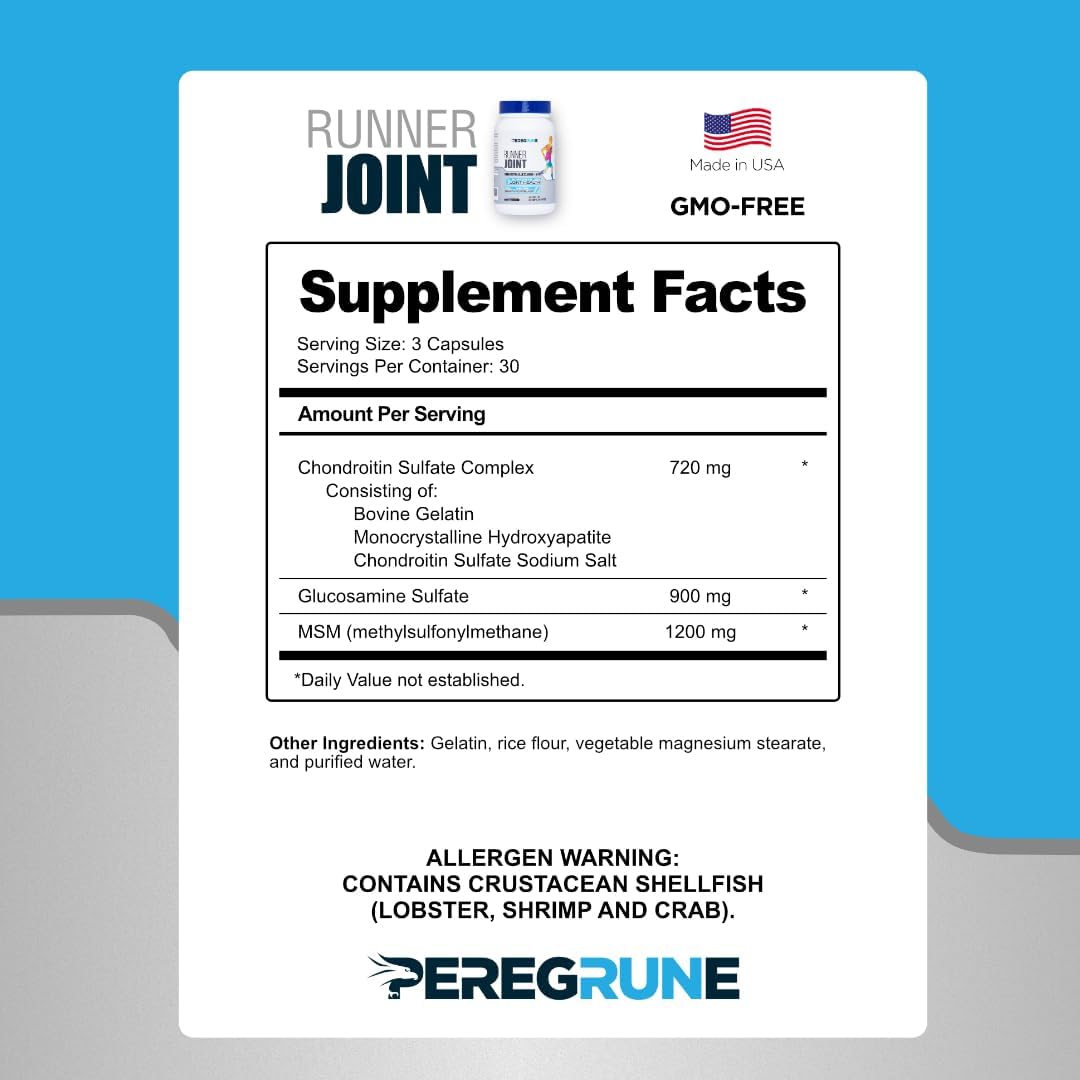 Runner Multivitamin & Joint Support Supplement | Antioxidants, Complete B-Complex | Glucosamine, Chondroitin & MSM | GMP Certified - görsel 3