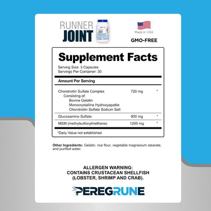 Runner Multivitamin & Joint Support Supplement | Antioxidants, Complete B-Complex | Glucosamine, Chondroitin & MSM | GMP Certified