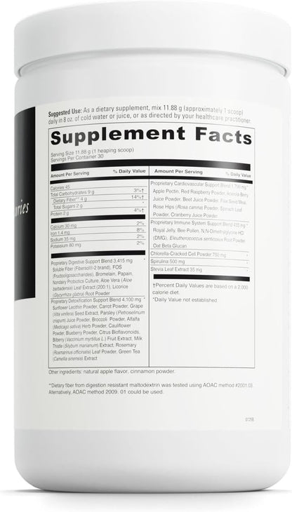 DAVINCI Labs Spectra Greens Detoxifier - Probiotic Supplement Aids Digestive & Heart Health & Detoxification* - Immune Health Supplement with Digestive Enzymes - 30 Servings (356.25 g)