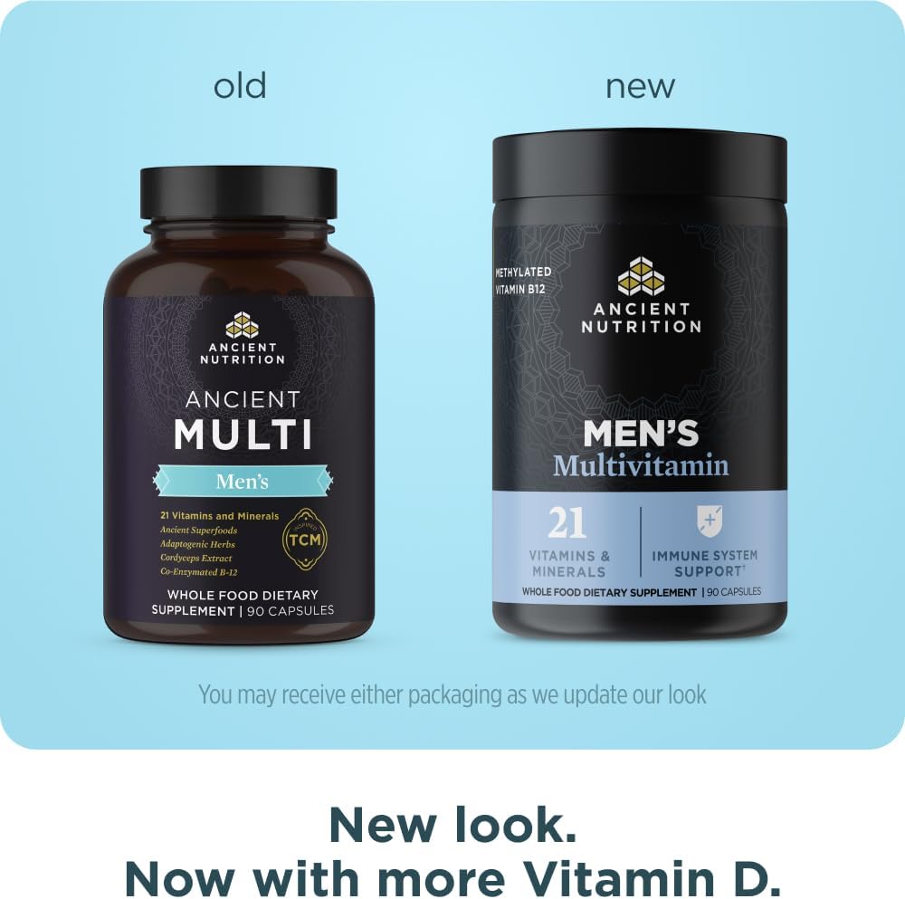 Ancient Nutrition Men's 3-Day Multivitamin, 90 Capsules - görsel 2