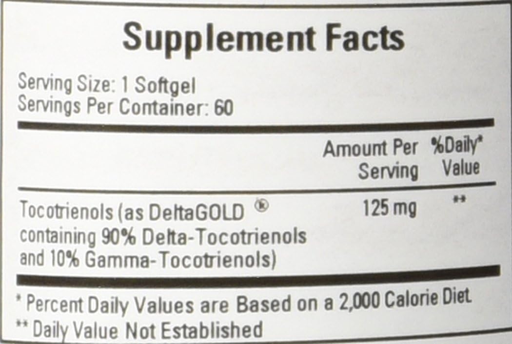 Ecological Formulae - Annatto Tocotrienols 125 mg 60 Softgels - görsel 2