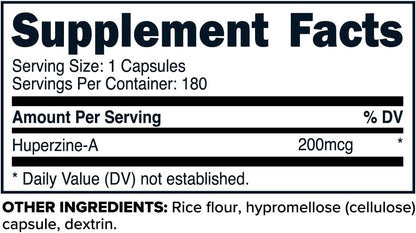 Primaforce Huperzine-A Capsules (180 Capsules, 200 mcg Per Serving)