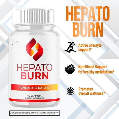 Hepato Burn Capsules (2 Pack) – All-Natural Energy & Fitness Supplement