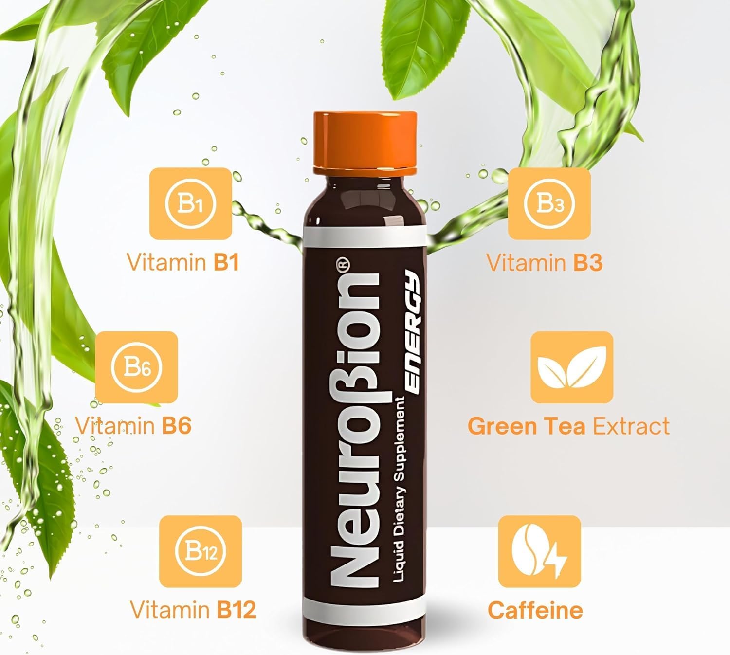 Neurobion Energy Liquid Food Supplement Multivitamins + Energy Blend, 10 vials x 250 ml - görsel 6