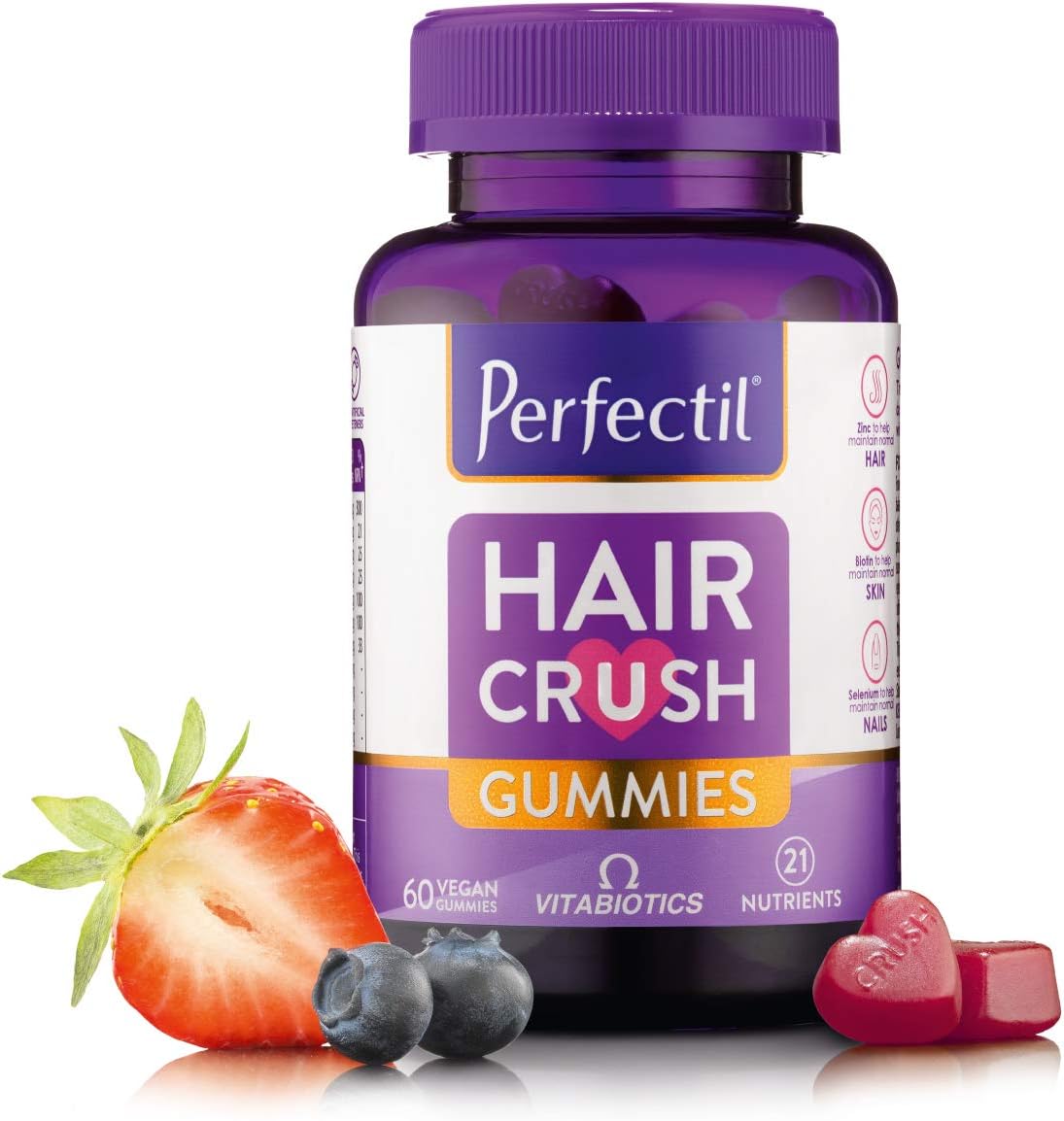 Perfectil Hair Crush Vitamin Gummies - Hair Growth and Thickening Formula - görsel 1
