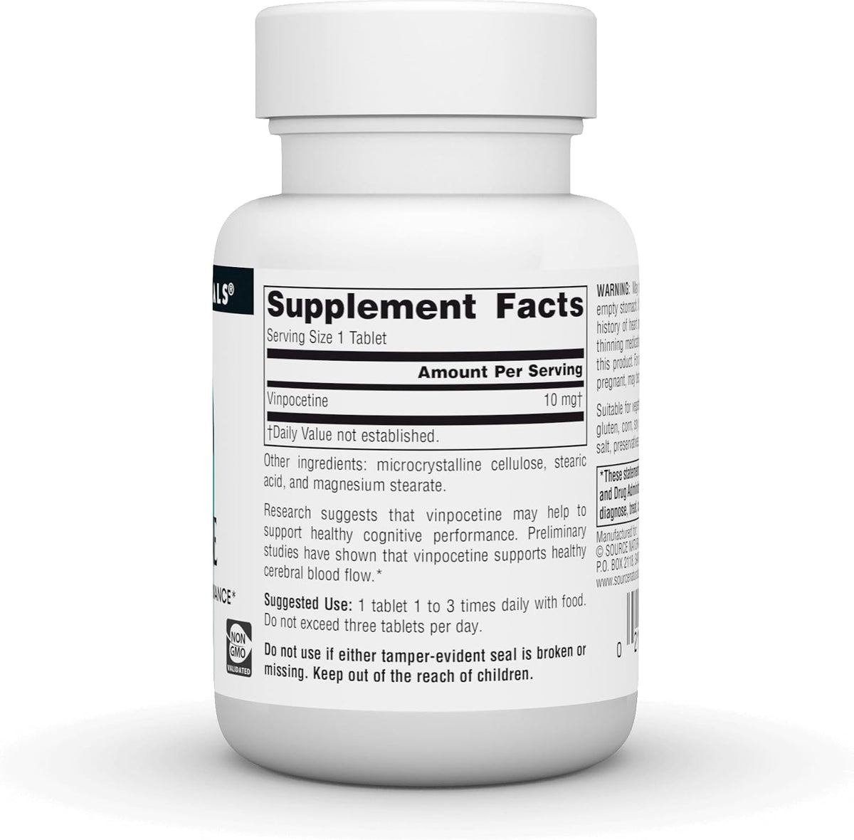 Source Naturals Vinpocetine Tablets, 10 mg, 120 Tablets - görsel 2