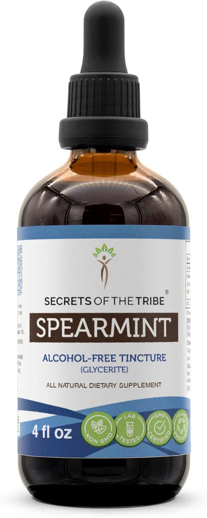Secrets of the Tribe Spearmint Alcohol-Free Liquid Extract – 118 ml