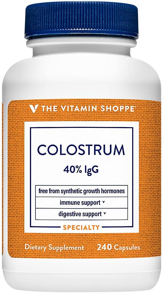 The Vitamin Shoppe Colostrum 40% IgG – Immune Support Food Supplement (120 Capsules) - görsel 4