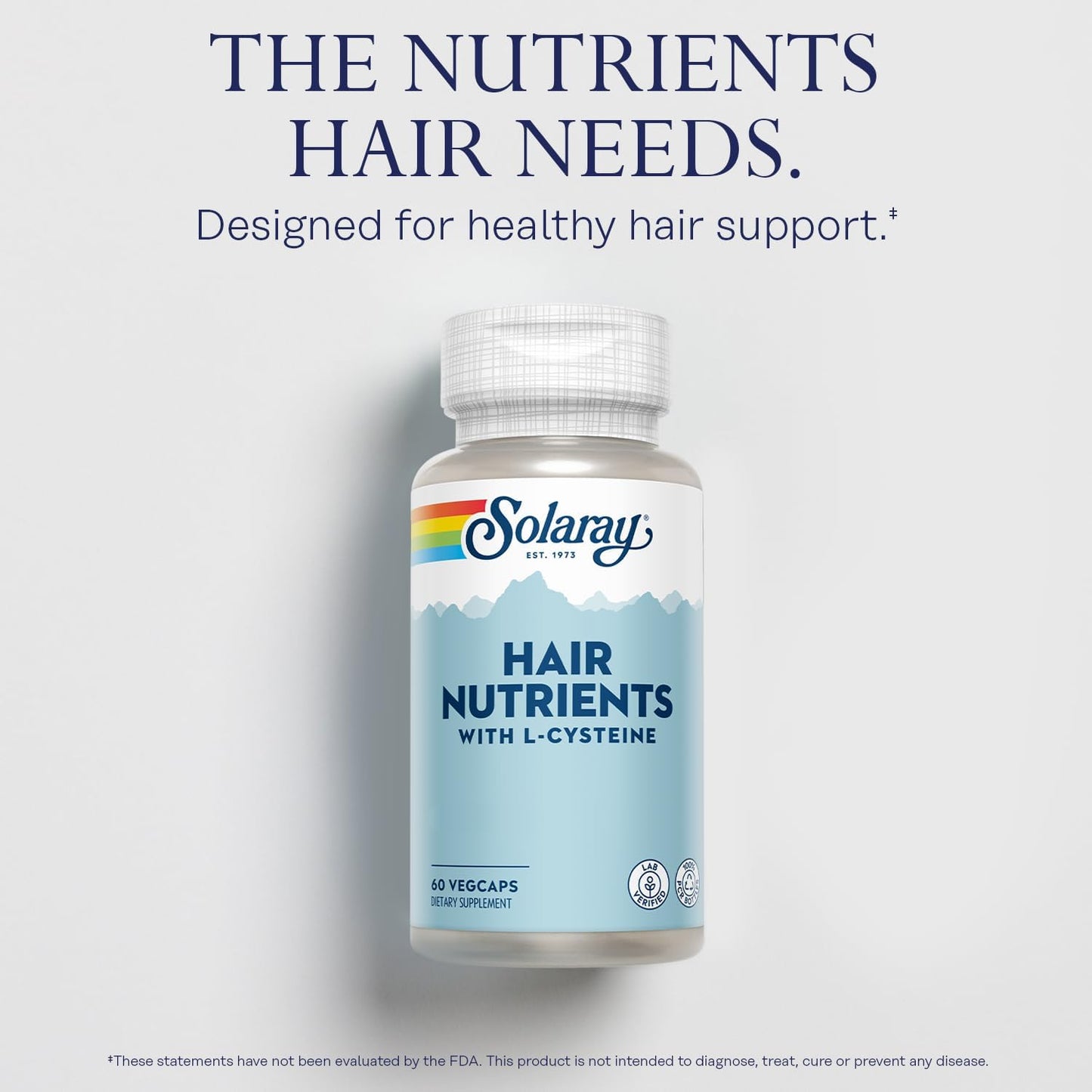 SOLARAY Hair Nutrients with L-Cysteine – Hair Health Support for Men and Women - görsel 3